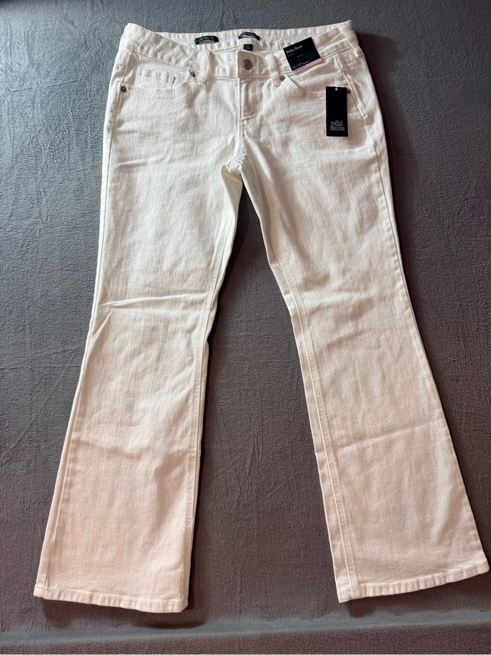 wild fable - White Baby Boot Jeans - Picture 4 of 11